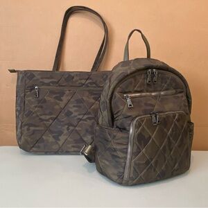 INC Camouflage Backpack and Tote Set